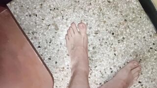 Smooch my soles until you reach my fat