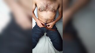The Unshaved Car Driver, Ep. 1: Undressing down & Caressing a sinewy fur covered wood out