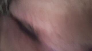 Taut unshaved Cherry pink hole