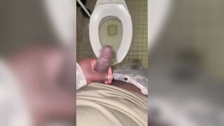 Soldier milking off on lunch break