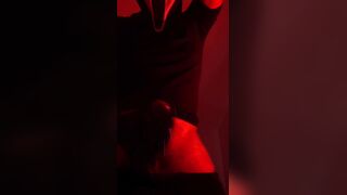 Ghostface-hooded roped you up jacking to you