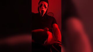 Ghostface-hooded roped you up jacking to you