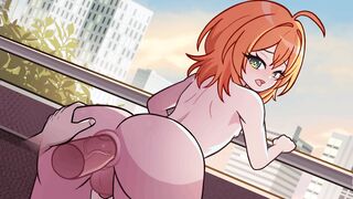 The finest way to screw a Femboy during a rooftop quickie [I Opened an Idle Pub So I Can GOON to MOLTEN DAMSELS]