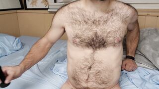Fapping with fucktoys to orgasm after learning some movie editing and thinking about the sex vignettes