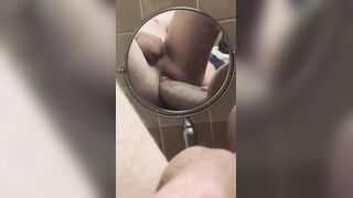 Taking on Bruce and ten” girth fake penis