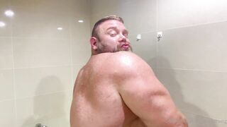 Fap Stacked After a Gym Exercise  Sweat-soaked Muscle Flexing and Posing
