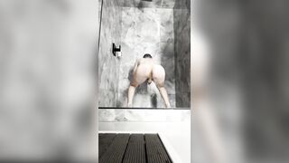 Practising dirty dancing in the douche