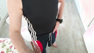 Fapping in the kitchen