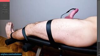 He Struggles Like He Can Break away. Electro Edging Possesses His Chisel Anyway.