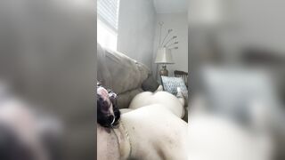 I heard my roomie fapping off and it made me insatiable. Groan/Raw Sounds/Money-shot