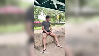 Using Lovemaking fucktoy in public