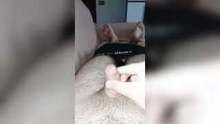 Paolo masturbates his lil man rod