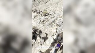 HIKING SERIES: WILD FATHER HIKER BIG BLACK COCK UNCIRCUMCISED MAN SAUSAGE FULL SALUTE MUDDY STEPFATHER VERGA GRANDE EN PÚBLICO- STIFF MOUNTAIN
