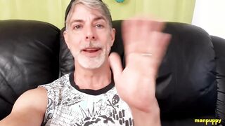 ManPuppy: Richard Lennox Strokes Off and Messy Converses From the Couch