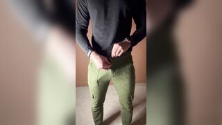 Ample man sausage trouser problems