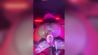 Femboy Backside Demolished by Boink Machine - Wide open Fuckhole