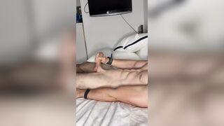 Toying with my big fuckpole
