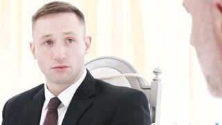 MasonicBoys - Master Oz Daddy strokes Miles Fallon toy and oil and cums