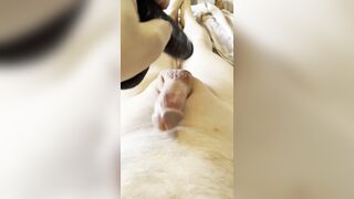 See my little ball sack vanish with four mins of plapping