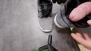 Fondling my manmeat on nike janoski max