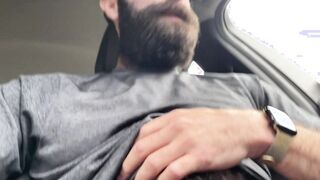 Public Van Jack-Off Wooly Cub