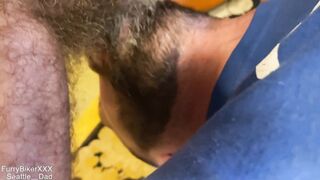 Fur covered Father Gets bred after Exercise