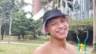 2 super hot latino fellows display their muscles