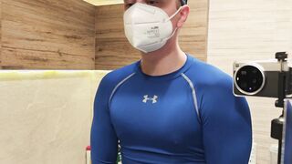 Hooded Muscle Twink Demonstrates Off His Physique