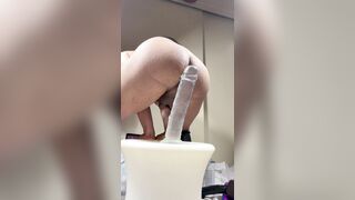 Femboy rates all of his faux-cocks with a rock hard rail