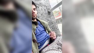 I enjoy NUTTING and exhibiting myself in public! Max Heredia pumps out in the balcony at 8 am and some successful random bystanders see.