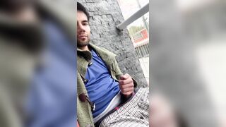 I enjoy NUTTING and exhibiting myself in public! Max Heredia pumps out in the balcony at 8 am and some successful random bystanders see.