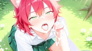 Catboy Femboy Outdoor Assfucking & Suck off – Goopy Internal ejaculation Complete  Uncensored Manga porn Yaoi Cartoon Part two