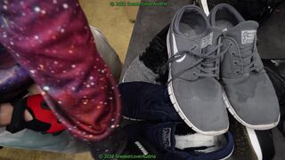 Masturbating off on three nike janoski max