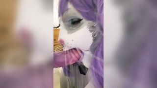Mrs Kitten with faux-cock