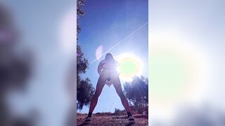 Tramp femboy dirty dances his culo outdoors - Bitchsole