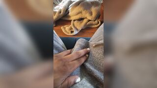 BInglesias Plays Tough Hj In Grey Sweats