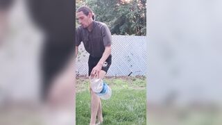 Getting Bare for an Outdoor Wash\~ Douching With Your Femboy\~ :three