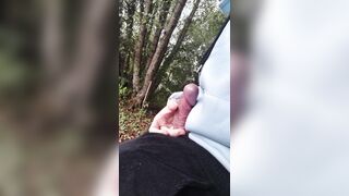Teen fellow takes out his boner in public