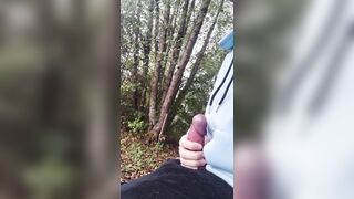 Teen fellow takes out his boner in public