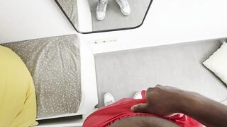 Ebony Dude in Cutoffs