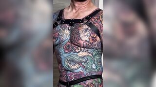 A giant money-shot completes a sesh of urethral sounding inwards a encaged penis.