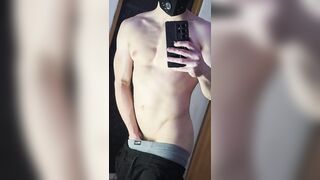 Aesthetic Faceless Gym Stepbro Slow Striptease & Strenuous Muscle Pump Check