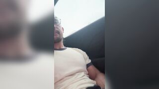 Nutting in the back of a cab