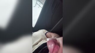 Nutting in the back of a cab