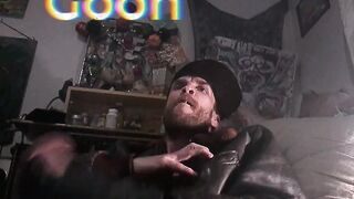 Oregonleatherboy Gooning Gone Naughty Dressed in WW2 Leather Bomber Jacket Smoking
