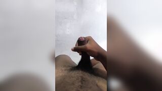 A wooly femboy with baby-like arms faps until he ejaculates.