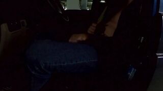 guy masturbates in the underground parking