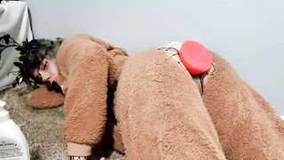 Reindeer Furry Femboy Takes Lots Of Knots