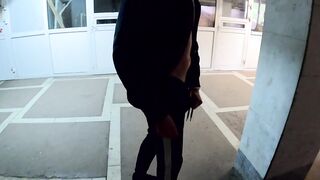 guy masturbates in the underpass