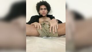 playing with my hairy ass (bare feet)